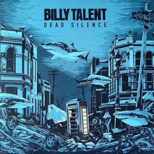 Image of Front Cover of 2xLP - VG/VG+ - BILLY TALENT, Dead Silence (Warner Music Canada; MOVLP2814, Europe 2021 Reissue, Numbered Triple Gatefold, Insert, Print, Blue [Solid Blue] With Crystal Clear And Solid Silver Mixed [Crystal Water] Vinyl. 180g), Limited Edition Number 002042,  - 2116074C