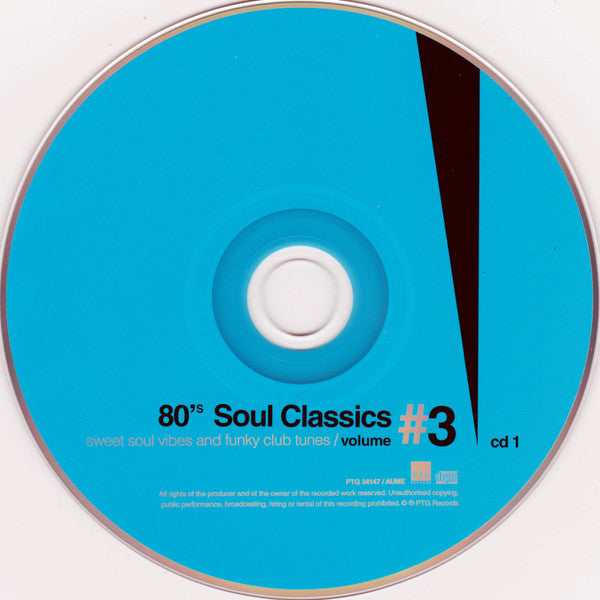 Image of Label Cover of 2xCD - VG+/VG+ - VARIOUS, 80's Soul Classics Volume #3 - Sweet Soul Vibes And Funky Club Tunes (PTG Records; PTG 34147, Netherlands 2012), Opened Instore,  - 2156043S