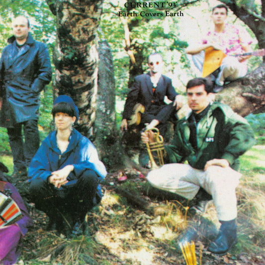 Image of Front Cover of LP - VG+/VG+ - CURRENT 93, Earth Covers Earth (Free Porcupine Society; FPS11, US 2005 Reissue, Silk Screened Fold Out Cover, Stickered outer Plastic Sleeve), ,  - 2126044E