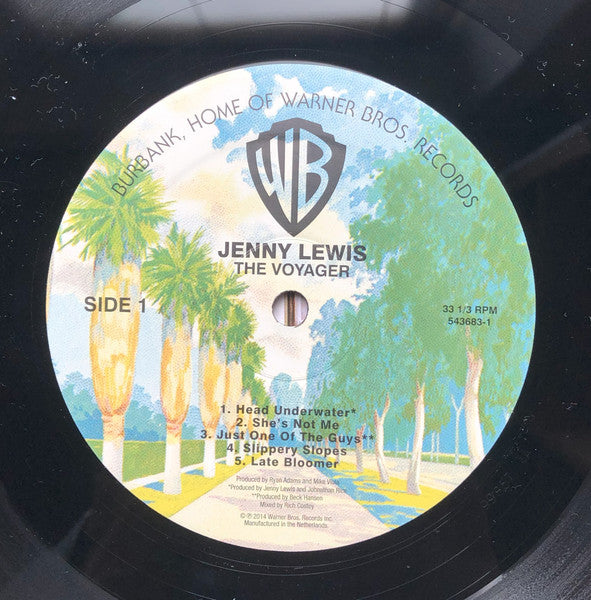 Image of Label Cover of LP - VG+/VG+ - JENNY LEWIS, The Voyager (Warner Bros; 9362 493680, UK 2014, Gatefold, Insert), ,  - 2126045E