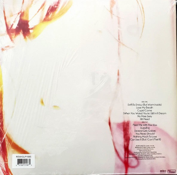Image of Back Cover of 2xLP - EX/VG+ - MY BLOODY VALENTINE, Isn't Anything (Domino; REWIGLP158S, Europe 2022 Reissue, Gatefold, Inner, 4 Prints), Still In Opened Shrinkwrap With Hype Sticker,  - 2116131C