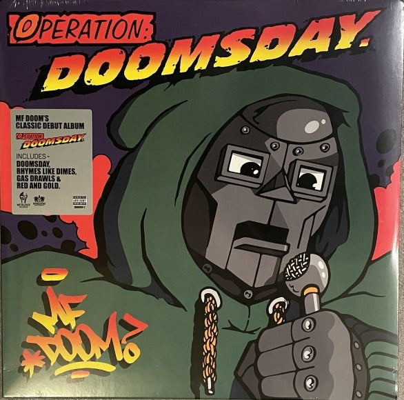 Image of Front Cover of 2xLP - VG+/VG+ - MF DOOM, Operation: Doomsday (Metal Face Records; 826257035219, Europe 2023 Reissue), Still In Opened Shrinkwrap With Hype Sticker,  - 3916178C
