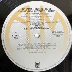 Image of Label Cover of LP - VG/VG+ - DAVID SHIRE, 2010 (Original Music From The Motion Picture) (A&M Records; AMP-28114, Japan 1985, Insert, NO Obi), Corner promo cut, edge wear,  - 2146086S