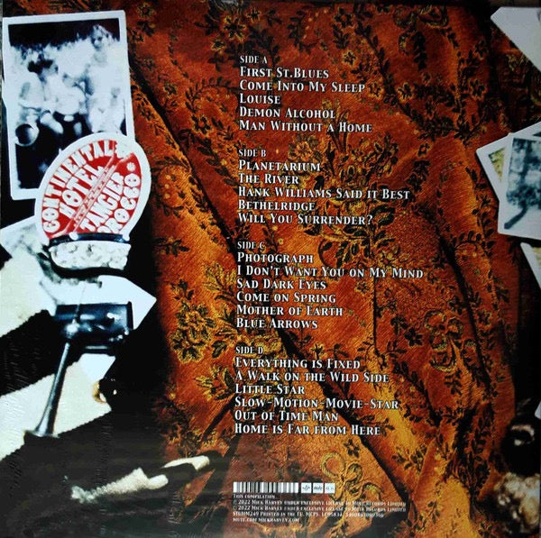 Image of Back Cover of 2xLP - VG+/VG+ - MICK HARVEY, One Man's Treasure / Two Of Diamonds (Mute; STUMM249, Europe 2023, Gatefold, Gold & Red Vinyl), ,  - 2116202C