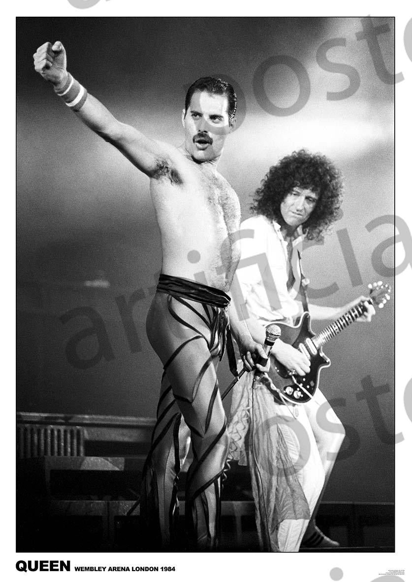 Image of Front Cover of Accessories - NEW/NEW - QUEEN, Wembley 1984 Poster (84.1cm x 59.4cm; ART308, UK ), ,  - 2116241C