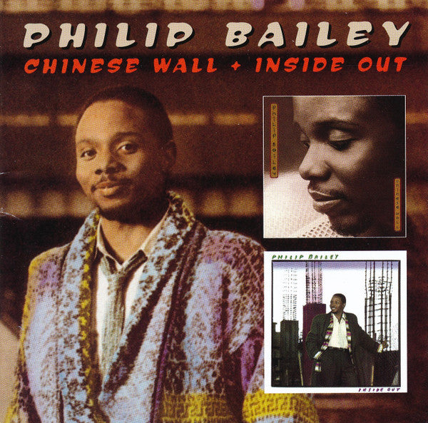 Image of Front Cover of CD - VG+/VG+ - PHILIP BAILEY, Chinese Wall / Inside Out (Edsel Records; EDSD 2119, UK 2012 Reissue, Jewel Case), ,  - 2116298C