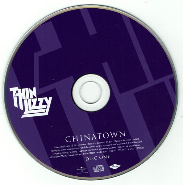 Image of Label Cover of 2xCD - EX/M - THIN LIZZY, Chinatown (Universal Music Group; 2772696, Europe 2011 Reissue, Double Digipak, Booklet, Deluxe Edition), Still SEALED In Shrinkwrap,  - 2116384C