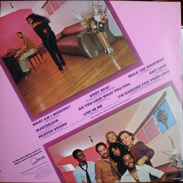 Image of Back Cover of LP - VG+/VG+ - RUFUS & CHAKA, Masterjam (MCA Records; MCA-5103, US 1979, Gatefold, Company Inner), Very nice copy still in hype-stickered shrink. Comes with MCA company inner.,  - 2116421C