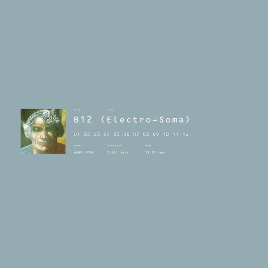 Image of Front Cover of 2xLP - NEW/NEW - B12, Electro-Soma (Warp; WARPLP9R, UK 2017 Reissue, Booklet, Download Code), ,  - 2116409C
