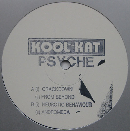 Image of Front Cover of 12" - /VG+ - PSYCHE, Crackdown (Kool Kat; KOOL T 603, UK 1990, Promo, Company Sleeve), Highlighter on label.,  - 2146183S