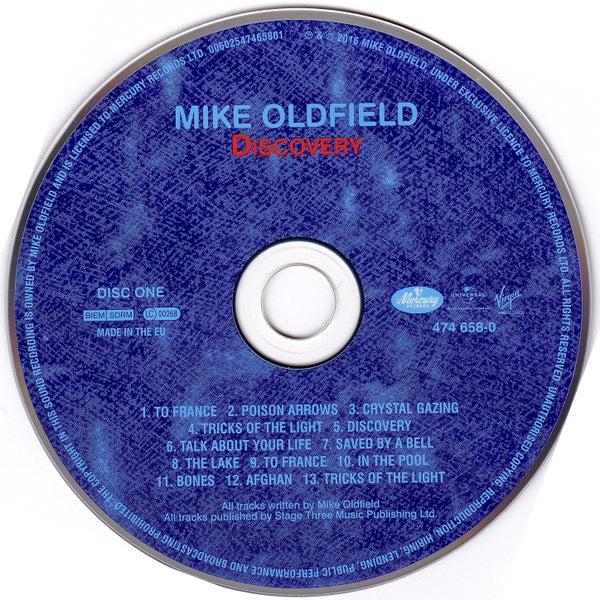 Image of Label Cover of 2xCD - VG+/EX - MIKE OLDFIELD, Discovery (Mercury; 474 657-9, Europe 2016 Reissue, Double Digipak, Booklet, Deluxe Edition With DVD), ,  - 2116397C