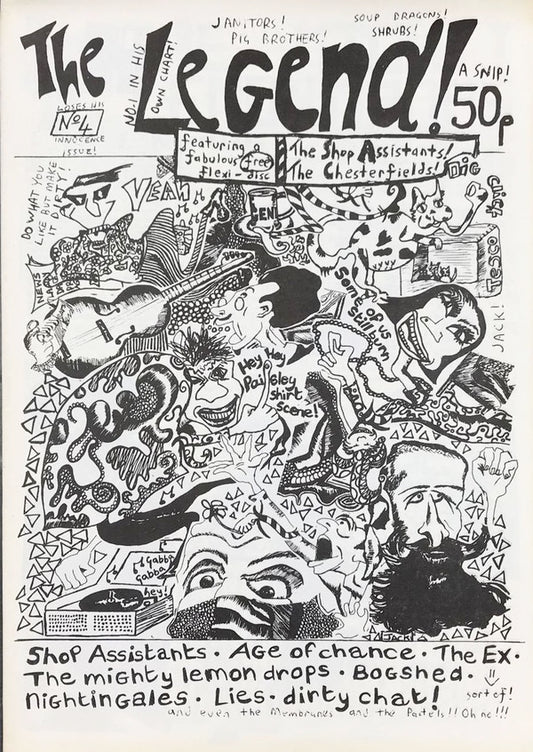 Image of Front Cover of Book - VG/VG - THE SHOP ASSISTANTS / THE CHESTERF!ELDS, Home Again / Nose Out Of Joint with fanzine (The Golden Pathway ; GPV 007, UK , Promo, 7" Flexi free with The Legend! No. 4 fanzine by Everett True), ,  - 2136134E
