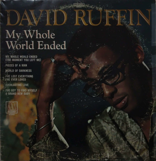 Image of Front Cover of LP - VG/VG - DAVID RUFFIN, My Whole World Ended (Motown; MS685, US 1969, Inner), Light hairlines. Heavy ringwear.,  - 2126116E