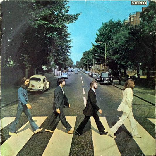 Image of Front Cover of LP - VG/VG+ - THE BEATLES, Abbey Road (Apple Records; PCSO-7088, Australia 1969, Misaligned Apple On Rear Cover, Pinkish Hue Front Cover, No "Her Majesty" Listing), Couple creases and light ring wear on cover otherwise a nice VG+. Clean disc.,  - 2146289S