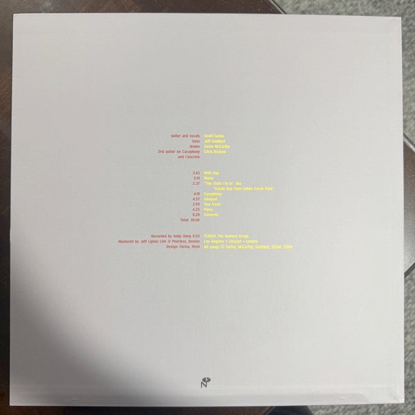Image of Back Cover of LP - NEW/NEW - KARATE, Pockets (Numero Group; NUM908LP-C1, Europe , Inner & Insert, Opaque Grey Vinyl), , Karate s defiant and final studio album punctuates a 12-year discography that spanned harDCore-style catharsis to feedback-saturated improv. This  04 classic skipped the Friendster migration for back-tobasics songwriting suffused with jazz phrasings and beat-inspired lyricism. Featuring Codeine/Come guitarist Chris Brokaw, Pockets is remastered from the original analog tapes and h