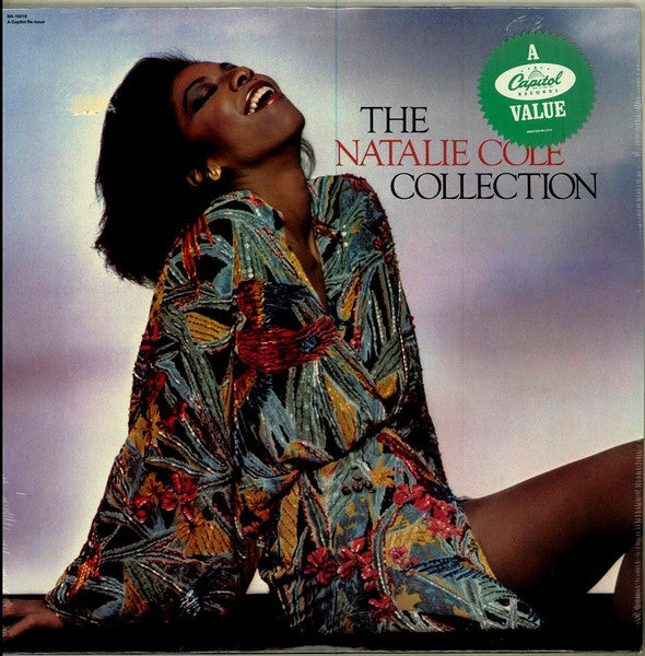 Image of Front Cover of LP - VG/VG+ - NATALIE COLE, The Natalie Cole Collection (Capitol Records; SN-16310, US 1985 Reissue), Shrink-wrap with Capitol Records sticker on it. Opening has wear and dents along it,  - 2116510C
