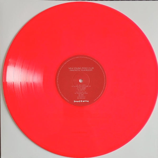 Image of Label Cover of LP - NEW/NEW - NEW YOUNG PONY CLUB, Fantastic Playroom (PIAS; INTGDS00084LP, Europe 2026 Reissue, Pink Vinyl), , New Young Pony Club are an English election music band from London. The band was formed by Andy Spence and Tahita Bulmer in 2004. Their influences are predominately post-punk and new wave artists. The bands debut,  Fantastic Playroom , was released on 6th July 2007 and song from the album have feature in  The Inbetweeners ,  Friday Night Lights  and  Gossip Girl . The albu
