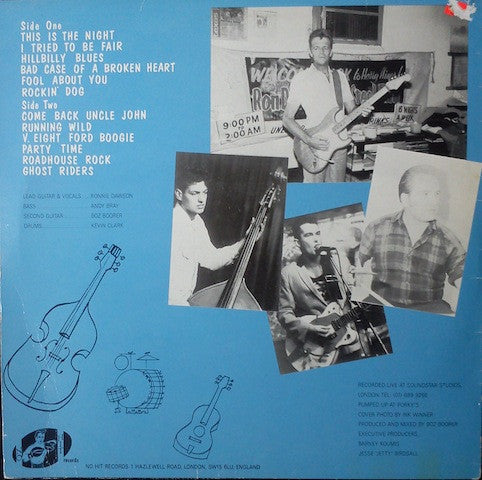 Image of Back Cover of LP - G+/VG - RONNIE DAWSON, Still-A-Lot-Of-Rhythm! (No Hit Records; NO HIT 002, UK 1988), Hairlines and storage marks. Sleeve fully intact but with heavy edge wear, creasing, indents.,  - 2146308S