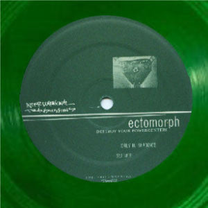 Image of Back Cover of 12" - VG+/VG - ECTOMORPH, Destroy Your Powercenters (Interdimensional Transmissions; IT 13, US 1999, Company Sleeve, Green Transparent vinyl), Very strong VG,  - 2126231E