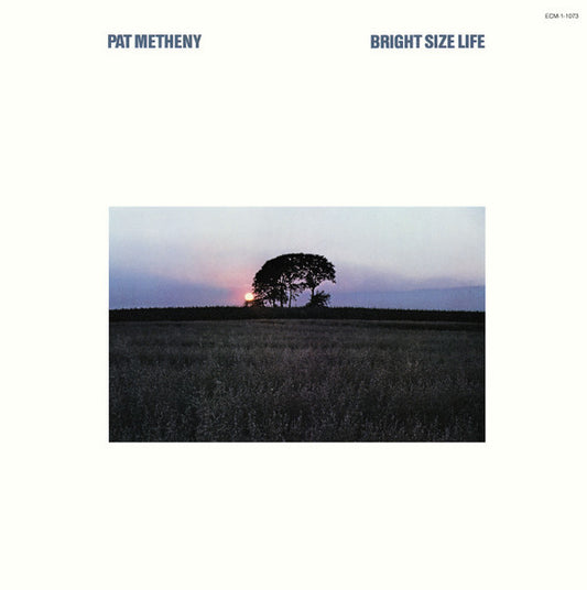 Image of Front Cover of LP - VG/VG+ - PAT METHENY, Bright Size Life (ECM Records; ECM-1-1073, US 1976, Promo), Light surface marks. Edge wear, tear to spine, small stain on front of sleeve, foxing/discolouration.,  - 2146310S