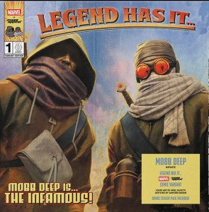 Image of Front Cover of 2xLP - NEW/NEW - MOBB DEEP, Infinite (Mass Appeal; MSAP182MAR, Europe 2026, Insert, Gamma Cloud Green Vinyl), , Following the fast-selling debut of Legend Has It  #1 the first collaboration between Mass Appeal Records and Marvel Comics Mass Appeal expands the series with a special set ofMarvel variant vinyl releases. - 2456099S