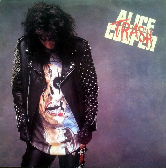 Image of Front Cover of LP - VG/VG - ALICE COOPER, Trash (Epic Grey Labels Without Desmond Child Credit; 465130 1, UK 1989, Inner), Strong VG,  - 2116611C
