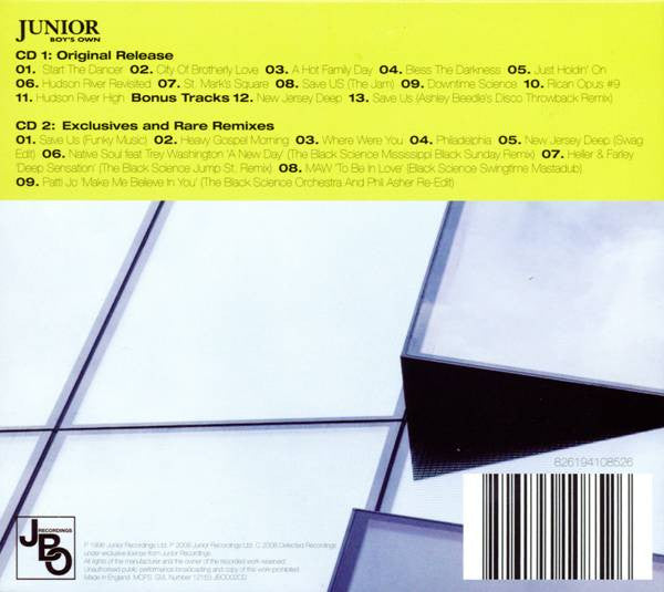 Image of Back Cover of CD - VG/M - BLACK SCIENCE ORCHESTRA, Walter's Room (Junior Boy's Own; JBOD02CD, UK 2008), ,  - 2156179S