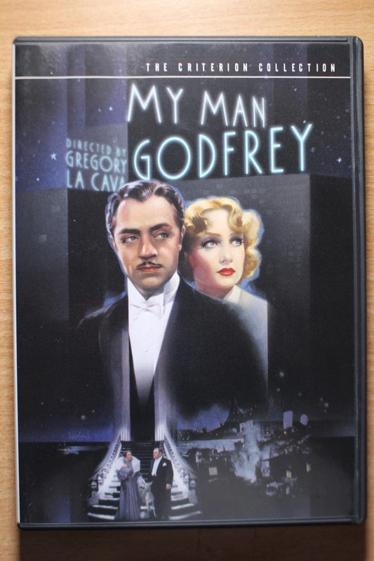 Image of Front Cover of DVD - VG+/VG+ - GREGORY LA CAVA, My Man Godfrey (The Criterion Collection; 114, US , Booklet, Region 1 US), ,  - 2136183E