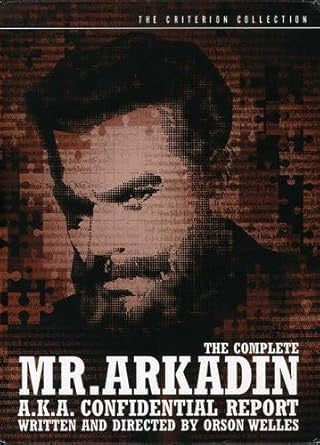 Image of Front Cover of 3xDVD - VG+/VG+ - ORSON WELLES, The Complete Mr. Arkadin (The Criterion Collection; 322, US 2006, Box Set, Book, Region 1 US), ,  - 2136184E
