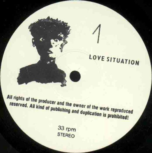Image of Label Cover of LP - VG/VG - THE CURE, Manifest (Love Situation; Fic 0872,  1987, Unofficial. A): "Carnage Visors". B): 8 tracks live from 1980 (says 1981 on sleeve).), ,  - 2126286E