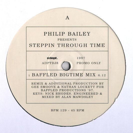 Image of Front Cover of 12" - /VG - PHILIP BAILEY, Steppin Through Time (Adept; ADPTDJ8, UK 1997), ,  - 2146354S