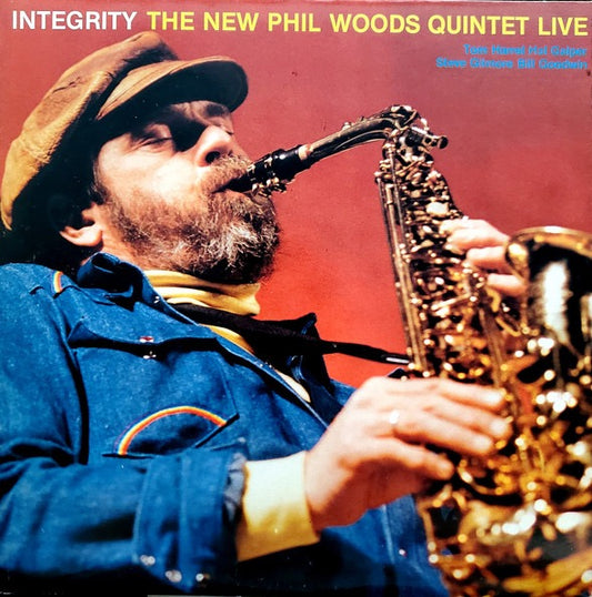Image of Front Cover of 2xLP - VG/VG - THE NEW PHIL WOODS QUINTET, Integrity (The New Phil Woods Quintet Live) (Red Record; VPA 177, Italy 1985, Gatefold), Strong VG across the board.,  - 2116644C