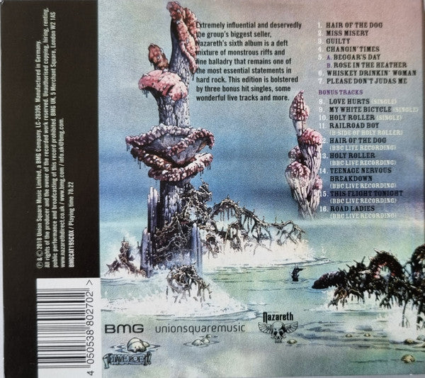 Image of Back Cover of CD - VG+/VG+ - NAZARETH, Hair Of The Dog (BMG; BMGCAT195CDX, Europe 2022, Digipak, Booklet), ,  - 2136210E