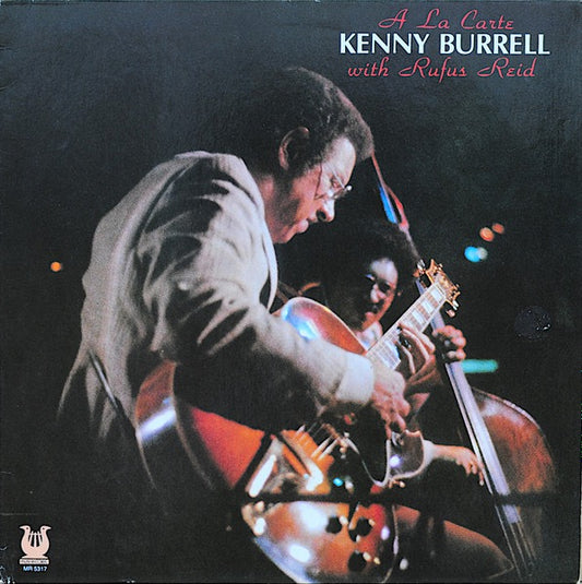 Image of Front Cover of LP - VG/VG+ - KENNY BURRELL WITH RUFUS REID, A La Carte (Muse Records; MR 5317, France 1985), Top and bottom seam starting to burst.,  - 2116647C