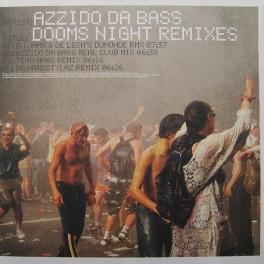 Image of Front Cover of 12" - VG/VG - AZZIDO DA BASS, Dooms Night (Remixes) (Club Tools; 0066810 CLU, Germany 1999, Picture Sleeve), ,  - 2116675C