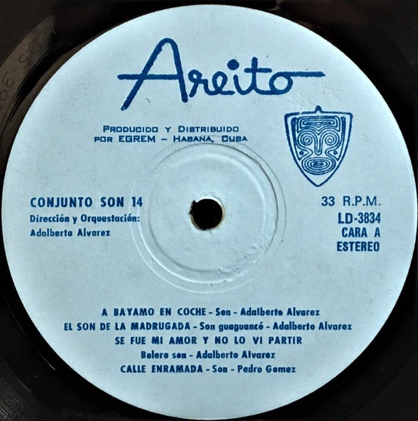 Image of Label Cover of LP - VG/VG - SON 14, A Bayamo En Coche (Areito; LD-3834, Cuba 1979, Gatefold), ,  - 2116648C