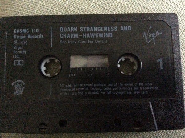Image of Back Cover of Cassette - EX/EX - HAWKWIND, Quark Strangeness And Charm / P.X.R.5 (Charisma; CASMC 110, UK 1982, J - Card), Very clean copy,  - 3156063S