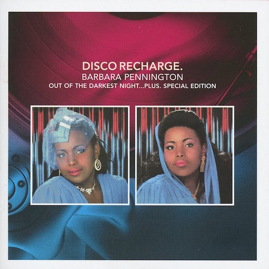 Image of Front Cover of CD - VG+/EX - BARBARA PENNINGTON, Out Of The Darkest Night... Plus (Harmless; DRCCD022, UK 2014 Reissue, Card Slipcase with Jewel Case inside), Opened Instore,  - 2116668C