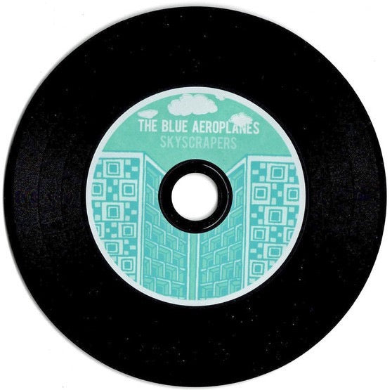 Image of Label Cover of CDR - EX/VG+ - THE BLUE AEROPLANES, Skyscrapers (Art Star; BA02, UK Reissue, Gatefold, Inner), Slightly different label from discogs listing.,  - 2216706C