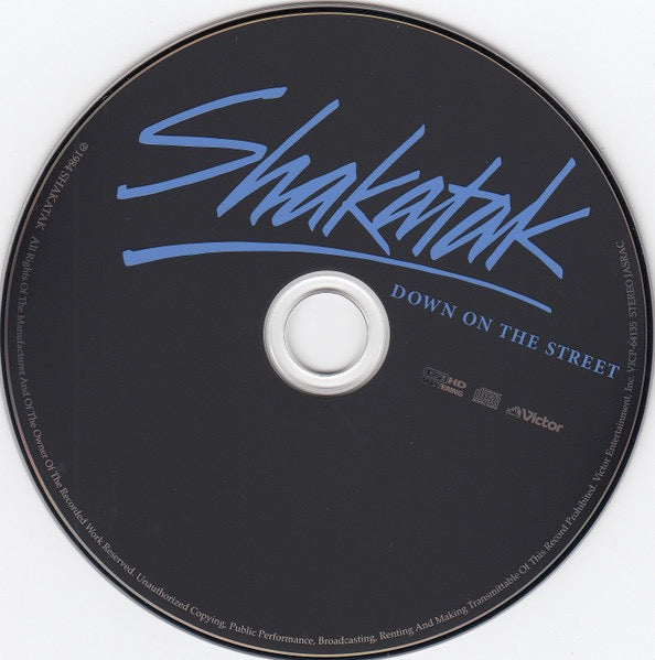 Image of Label Cover of CD - M/M - SHAKATAK, Down On The Street (Victor; VICP-64135, Japan 2008 Reissue, Card Sleeve, Booklet, K2HD. With OBI), Still SEALED In Shrinkwrap,  - 2116712C