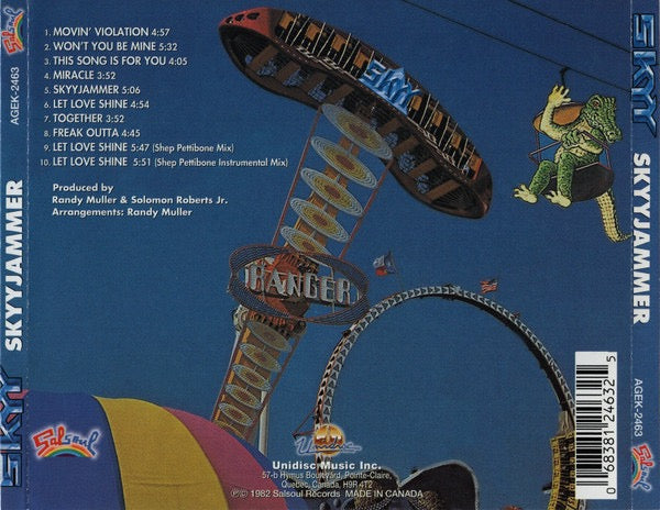 Image of Back Cover of CD - M/M - SKYY, Skyyjammer (Salsoul Records ; AGEK-2463, Canada 2003 Reissue, Jewel Case), SEALED,  - 2116725C