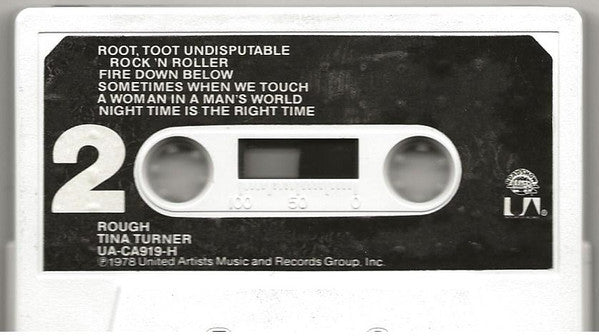 Image of Label Cover of Cassette - VG/VG - TINA TURNER, Rough (United Artists Records ; UA-CA919-H, US 1978, J - Card), ,  - 2136173E