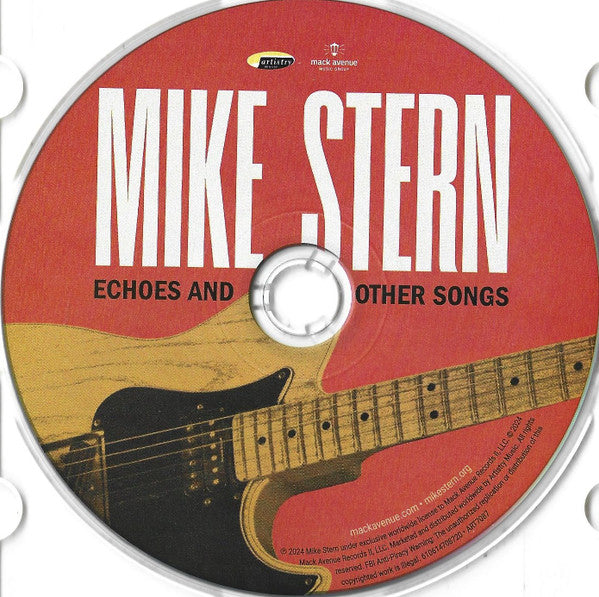 Image of Label Cover of CD - VG+/VG+ - MIKE STERN, Echoes And Other Songs (Artistry Music; ART7087, USA & Europe 2024, Digipak), ,  - 2136217E