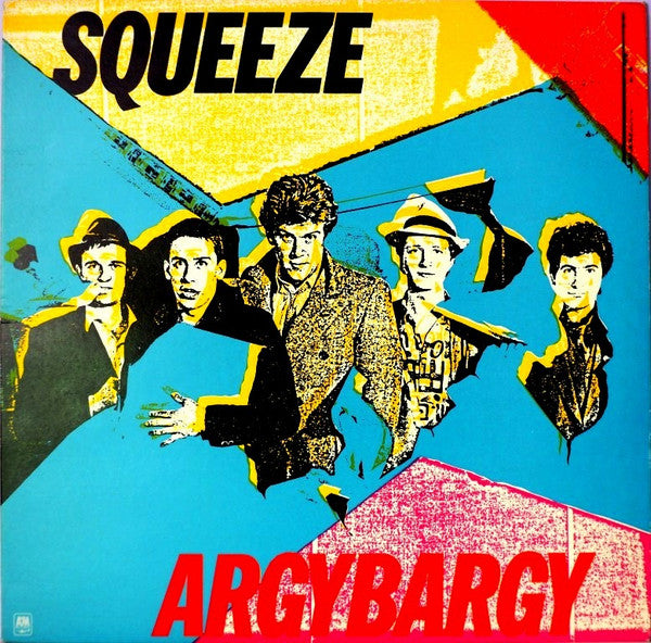 Image of Front Cover of LP - VG/VG+ - SQUEEZE, Argybargy (A&M Records; AMLH 64802, UK 1980, Inner), Few marks on side B.  Sticker damage to front, promo stamp on rear. ,  - 2126319E