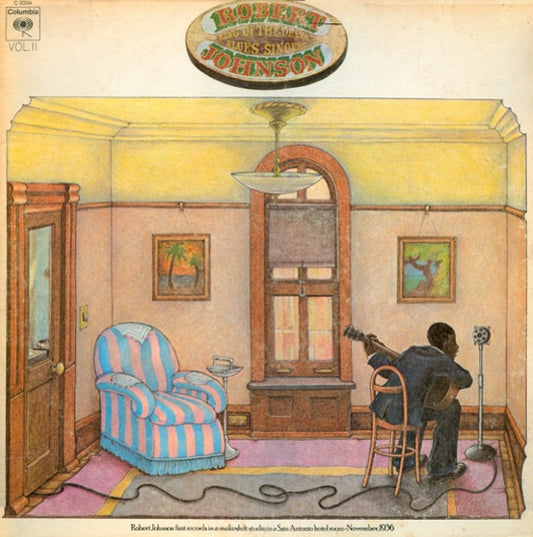 Image of Front Cover of LP - VG+/VG - ROBERT JOHNSON, King Of The Delta Blues Singers (Vol. II) (Columbia; C 30034, Canada 1970, Insert), ,  - 2116690C
