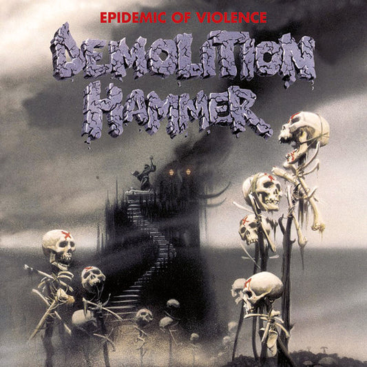 Image of Front Cover of CD - NEW/NEW - DEMOLITION HAMMER, Epidemic Of Violence (Century Media; 9977331, Europe 2008 Reissue, Jewel Case), , 'Epidemic of Violence' is the second album of the thrash metal band from New York. It was released in early 1992 and is considered a cult classic in the thrash metal and death metal genres. - 2235047E