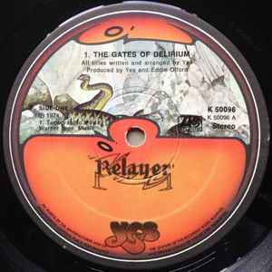 Image of Label Cover of LP - VG/VG+ - YES, Relayer (Atlantic; K 50096, UK 1974, Gatefold, Textured Inner, Pecko/Porky), Edge and Ring Wear, seam split on Inner,  - 2246001S