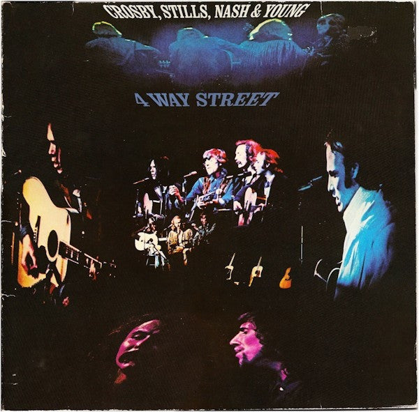 Image of Front Cover of 2xLP - VG/VG - CROSBY, STILLS, NASH & YOUNG, 4 Way Street (Atlantic; 60 003, Europe 1970s Reissue, Gatefold, Made in Germany, French rights society on labels), Hairlines & scuffs, edge wear,  - 2246004S