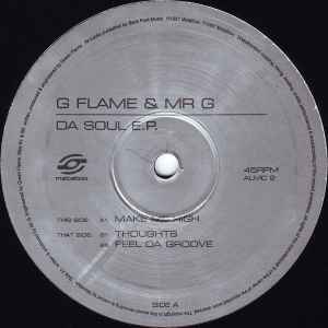 Image of Front Cover of 12" - /G+ - G FLAME & MR G, Da Soul E.P. (Metalbox; ALMC 2, UK 1997), Lots of whispy marks across both sides.,  - 2246033S