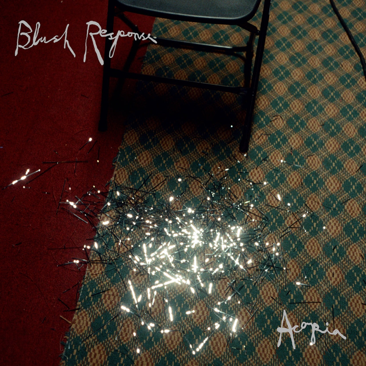 Image of Front Cover of LP - NEW/NEW - ACOPIA, Blush Response (Scenic Route Records; SR021, Europe 2026 Reissue, Black vinyl in full colour sleeve.), , Naarm/Melbourne trio Acopia return with Blush Response, their highly anticipated third album, and first release on Scenic Route.  This 8-track LP captures the band at their most open and self-assured—an emotionally resonant work shaped by silence, space, and sincerity. At its core, BlushResponse is an exploration of emotional distance, unresolved feelings, 